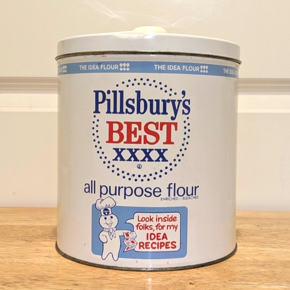 Vintage Pillsbury's Best JL Clark All Purpose Flour Tin - Picture 3 of 10